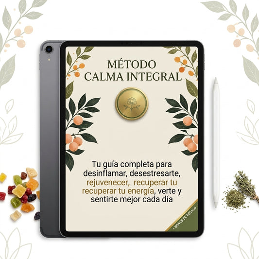 MÉTODO CALMA INTEGRAL®: PAQUETE DIGITAL DE 8 PILARES DE BIENESTAR, GUÍAS, RUTINAS Y CHECKLISTS PREMIUM